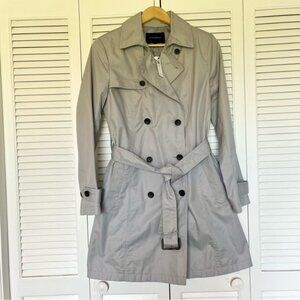 NWT Banana Republic Gray Trench Coat